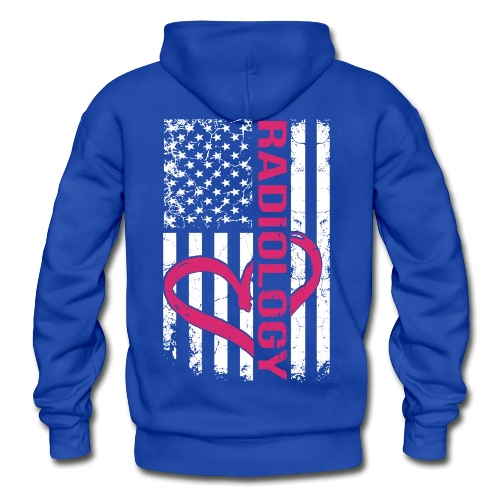 Radiology Flag Gildan Heavy Blend Adult Hoodie