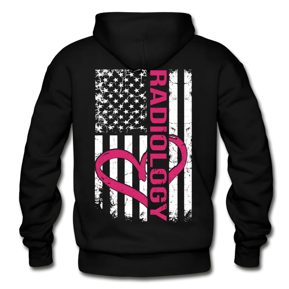 Radiology Flag Gildan Heavy Blend Adult Hoodie