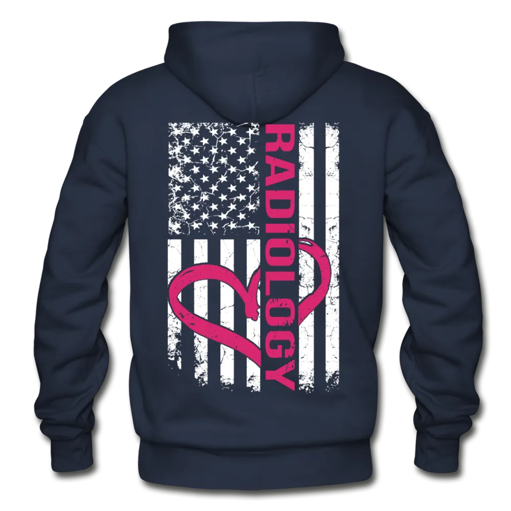 Radiology Flag Gildan Heavy Blend Adult Hoodie