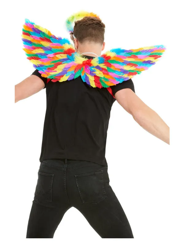 Rainbow Feather Wings