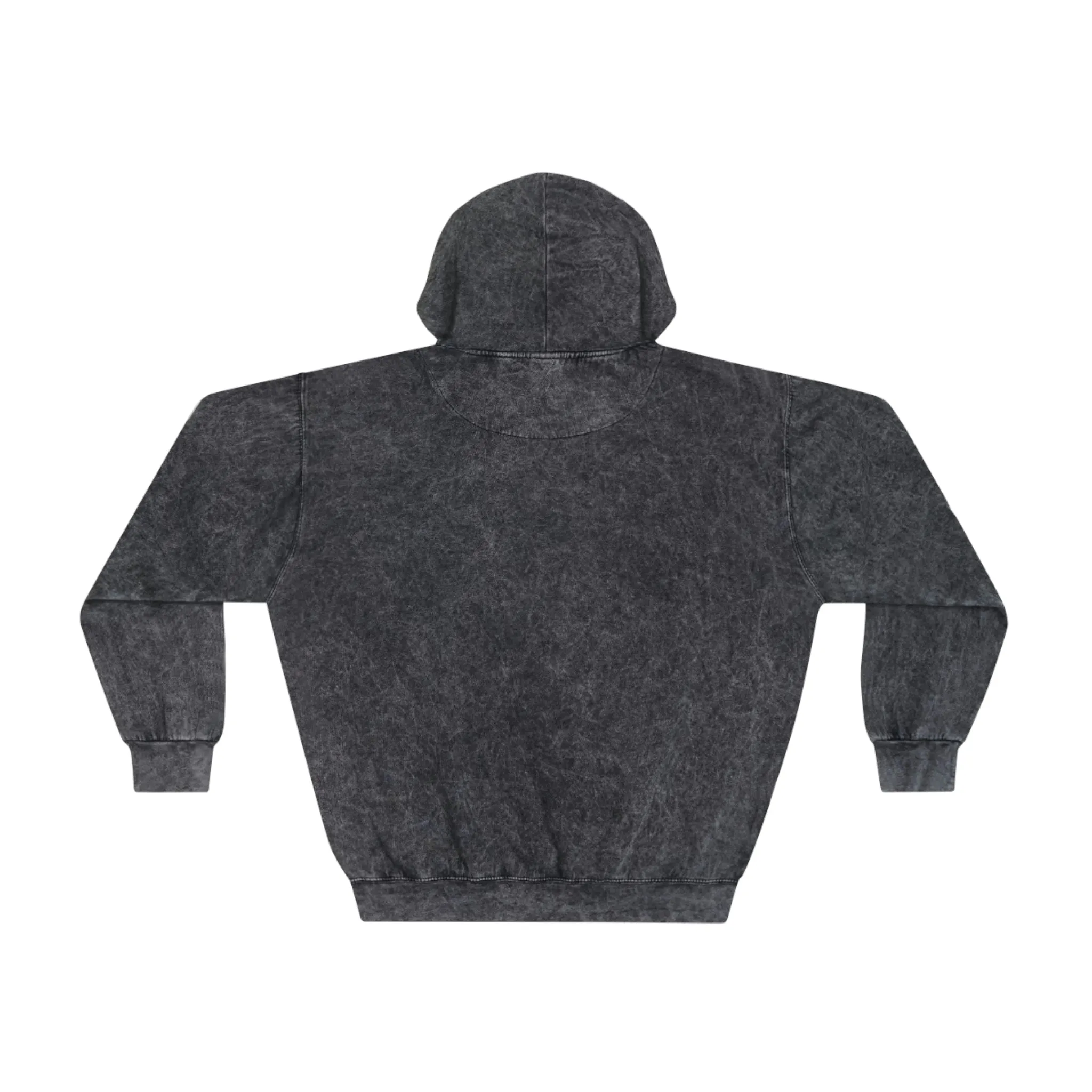 Raw Sushi "fish scale" Mineral Wash Hoodie blk