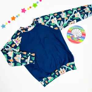 Ready To Ship 7-8Y Christmas Town Sweatshirt
