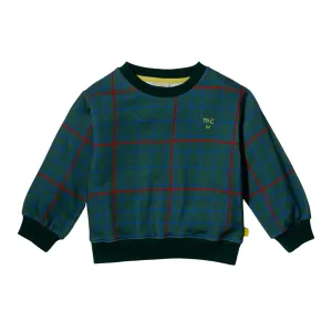 Recycled Cotton Grid Kid Sweatshirt