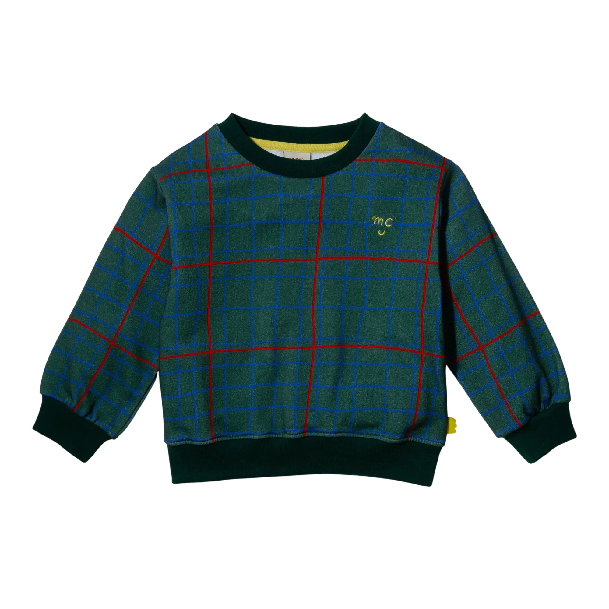 Recycled Cotton Grid Kid Sweatshirt