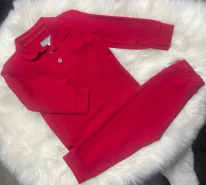 Red Smart Polo Loungewear - 3-6M