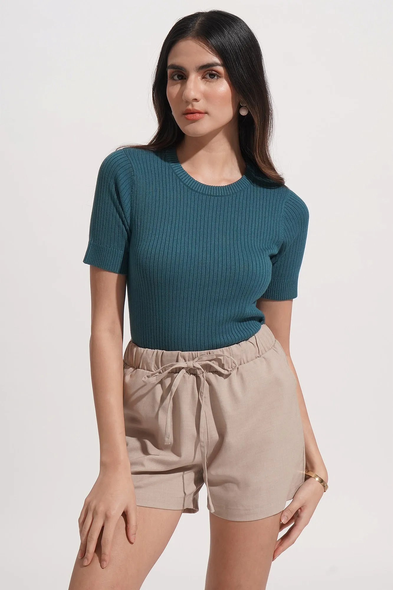 REFORME Recycled Polyester Drawstring Cozy Shorts
