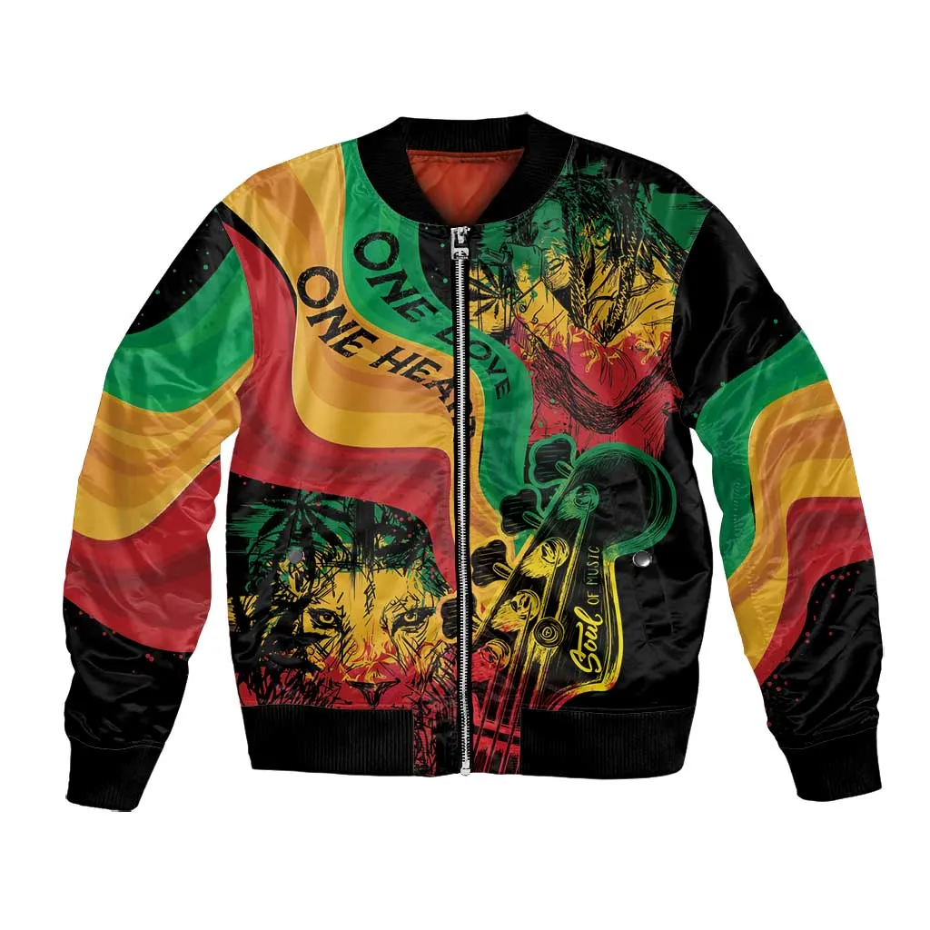 Reggae Day Bomber Jacket One Love One Heart LT7
