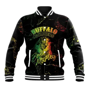 Reggae King Buffalo Soldier Baseball Jacket Honoring The Legend LT05