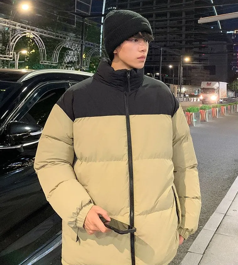 Relaxed-Fit Quilted Men’s Puffer Jacket for Ultimate Warmth