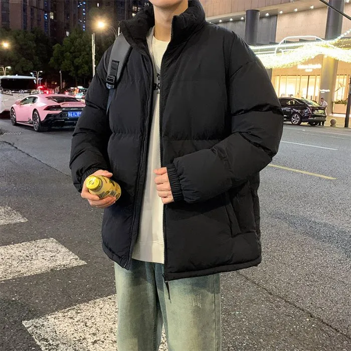 Relaxed-Fit Quilted Men’s Puffer Jacket for Ultimate Warmth