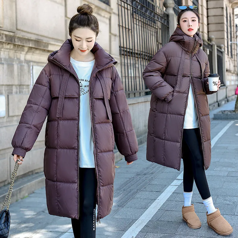 Relaxed-fit Solid Quilted Women's Puffer Coat for Ultimate Warmth