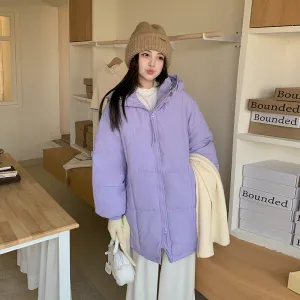 Relaxed-fit Windproof Puffer Jacket featuring a Zip Up design