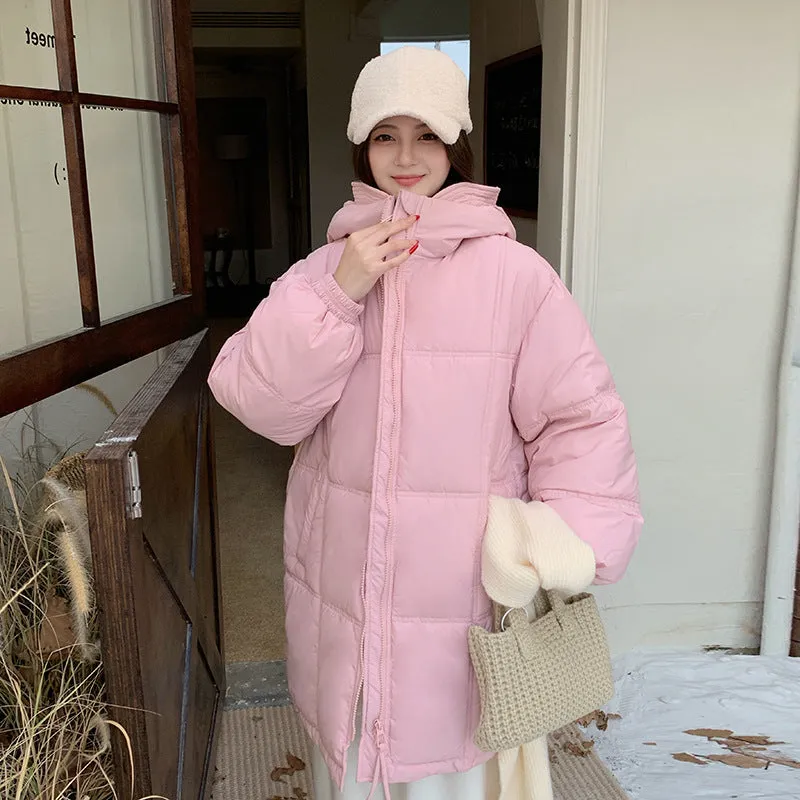 Relaxed-fit Windproof Puffer Jacket featuring a Zip Up design
