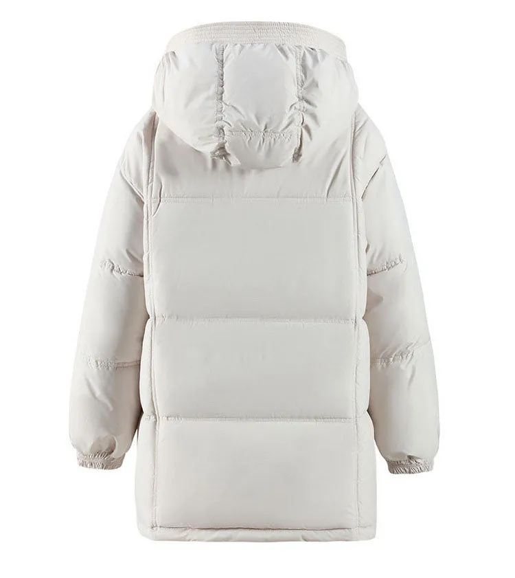 Relaxed-fit Windproof Puffer Jacket featuring a Zip Up design