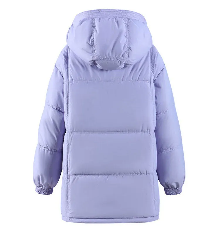 Relaxed-fit Windproof Puffer Jacket featuring a Zip Up design