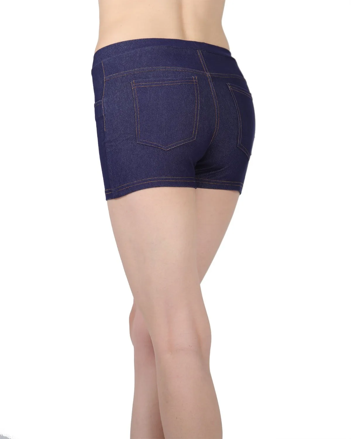 Retaco Denim Legging Short Shorts
