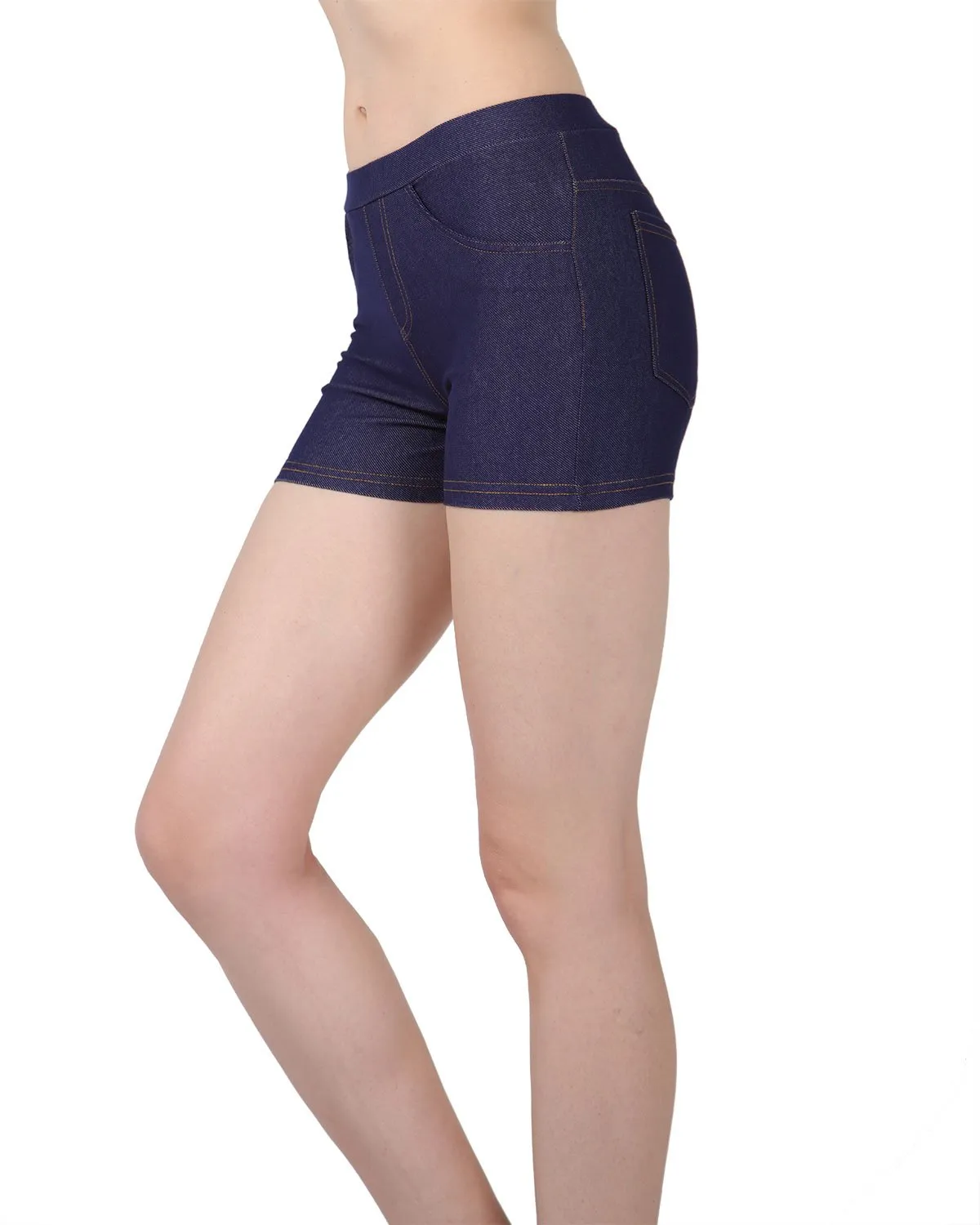 Retaco Denim Legging Short Shorts
