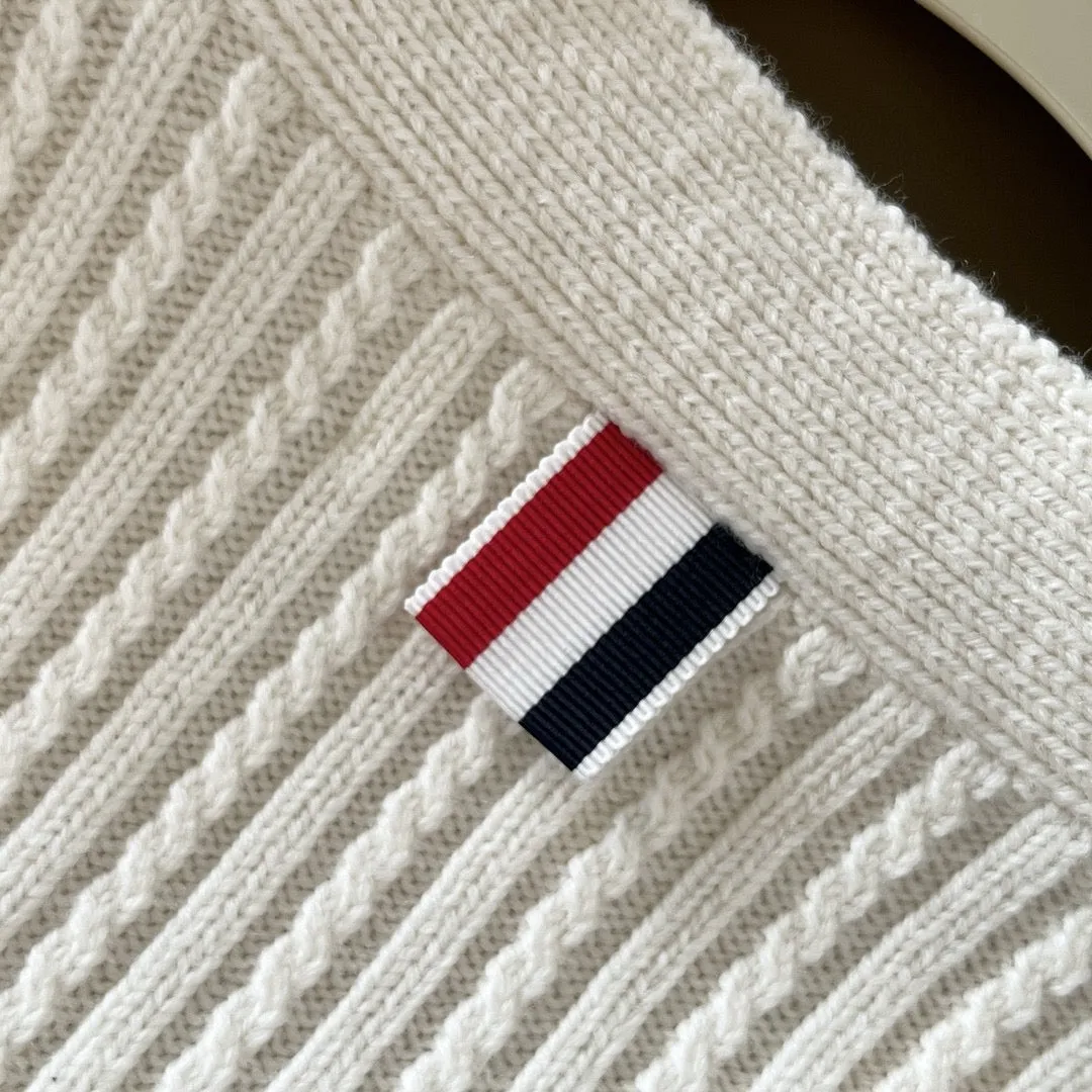 Ribbed Stripe Sleeve Cardigan