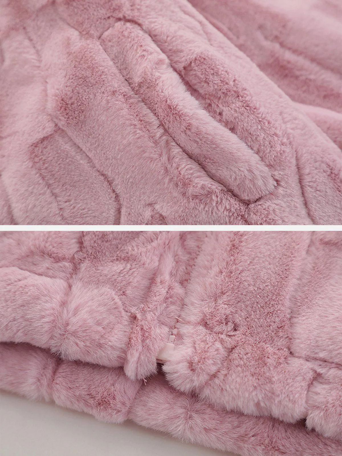 Rimiro - Flocked Letters Sherpa Coat