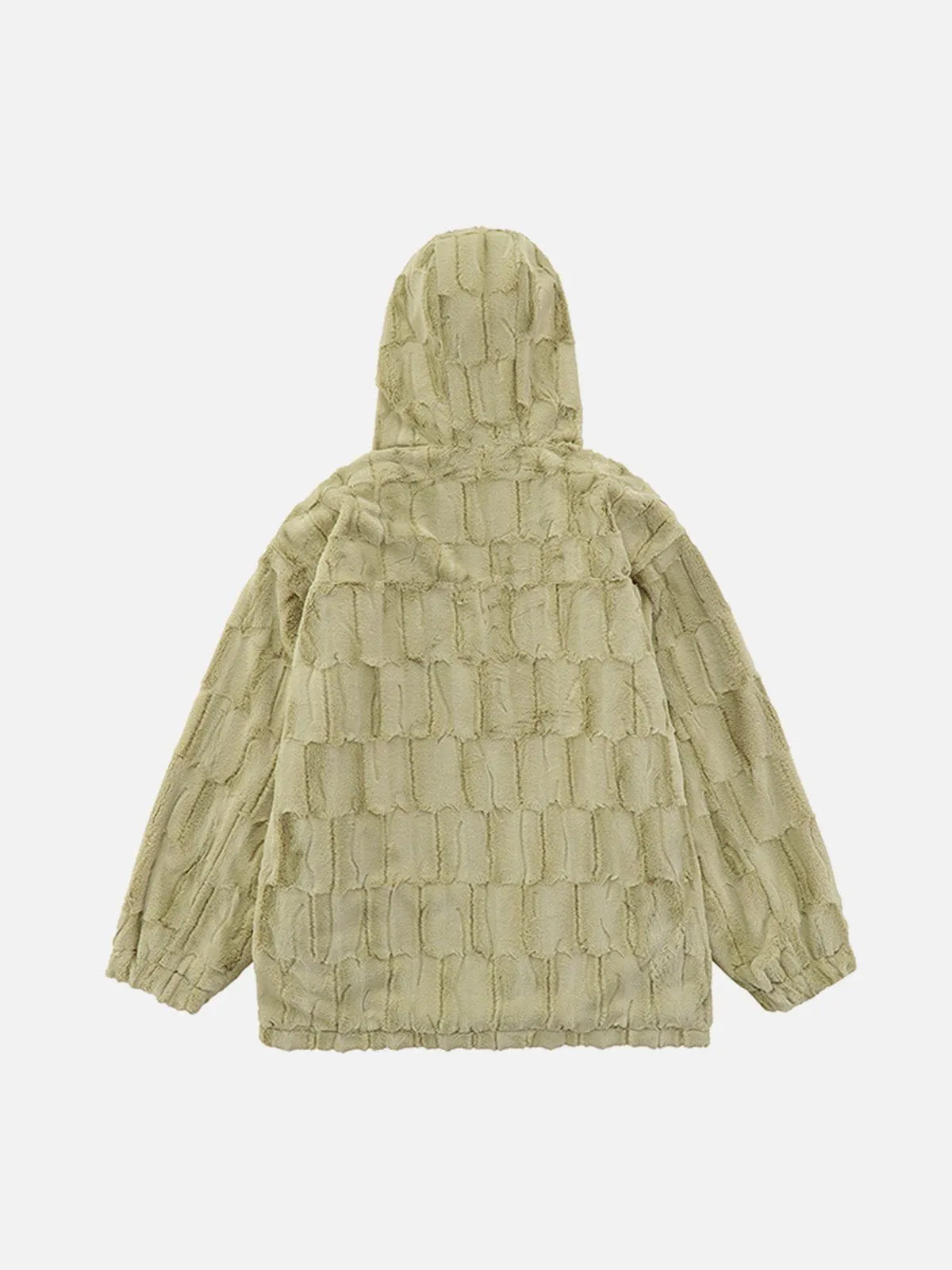 Rimiro - Flocked Letters Sherpa Coat