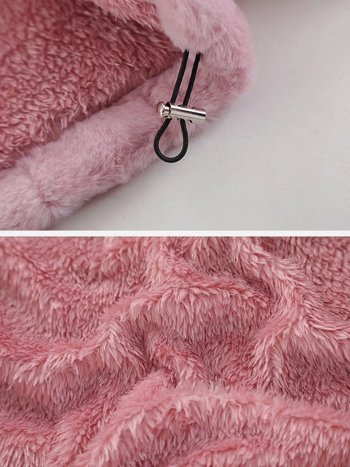 Rimiro - Flocked Letters Sherpa Coat