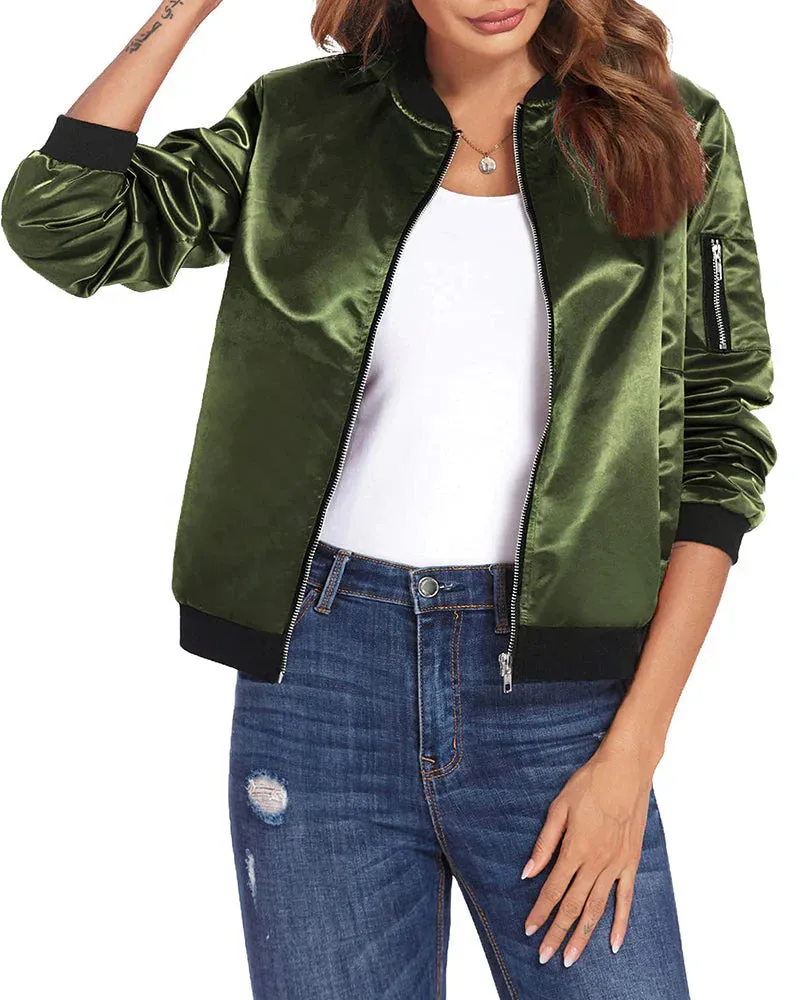 Rinna Bomber Jacket: Stylish, Classic, Pocketed, Versatile