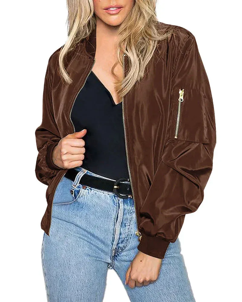Rinna Bomber Jacket: Stylish, Classic, Pocketed, Versatile