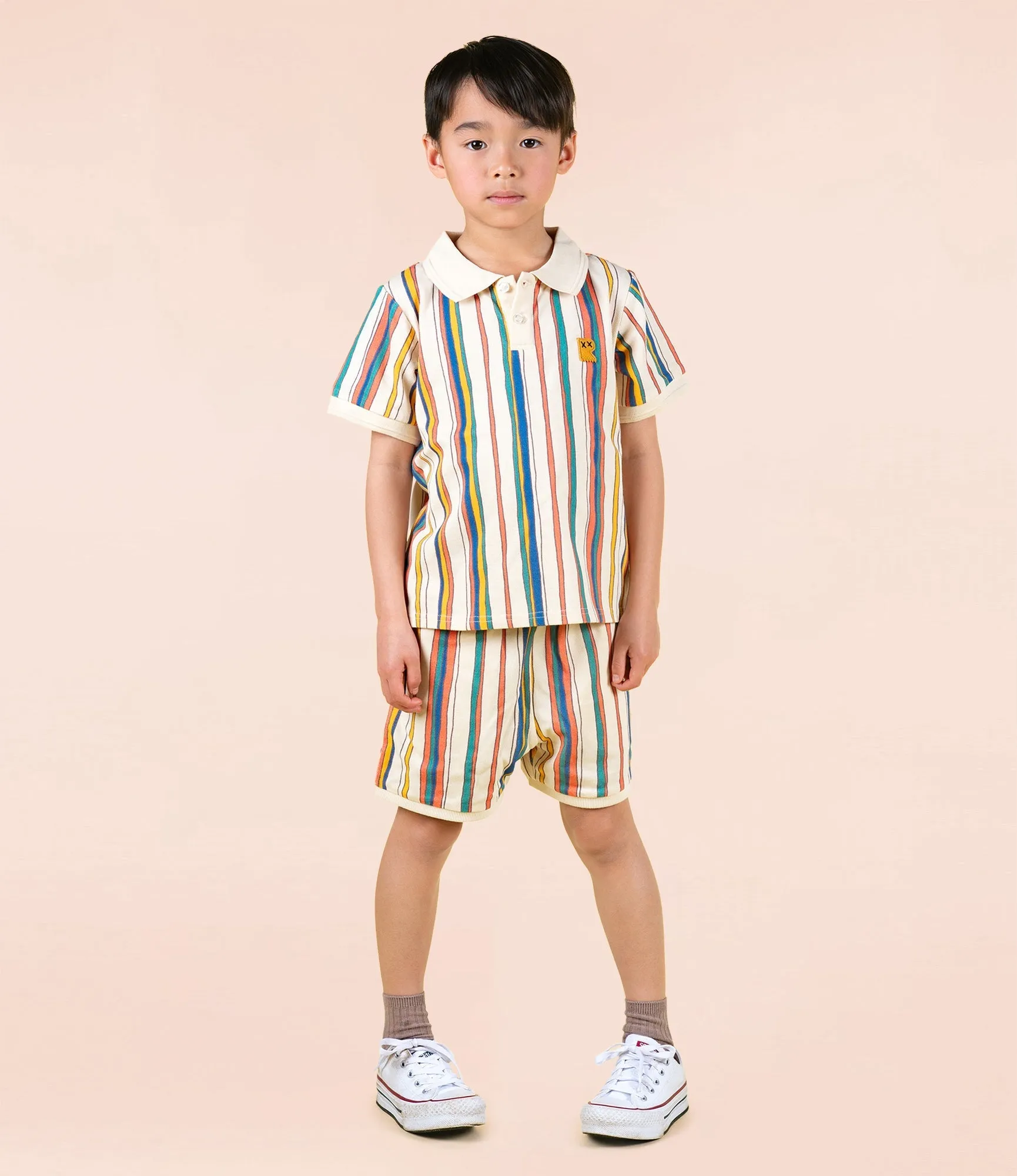 Rock Your Kid Stripe Polo Shorts