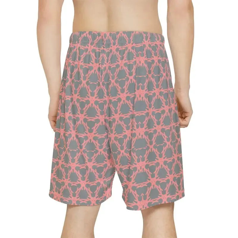 Rock your Workout in Orange Pattern Sports Shorts