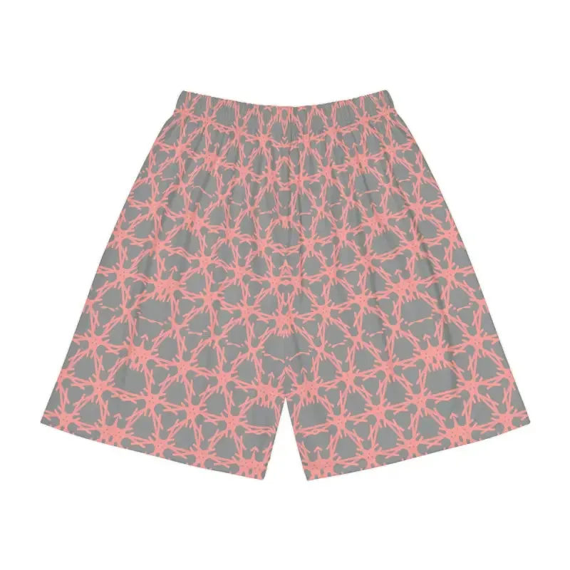 Rock your Workout in Orange Pattern Sports Shorts