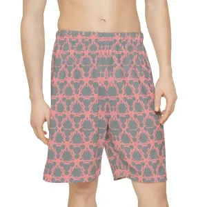 Rock your Workout in Orange Pattern Sports Shorts
