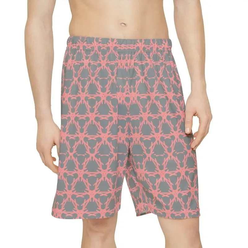 Rock your Workout in Orange Pattern Sports Shorts