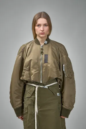 Roll-up Hem Flight Jacket