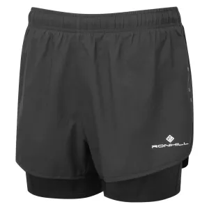Ronhill Core Twin Short (Womens) - All Black