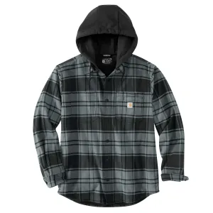 Rugged Flex® Relaxed Fit Flannel Fleece Lined Hooded Shirt Jac
