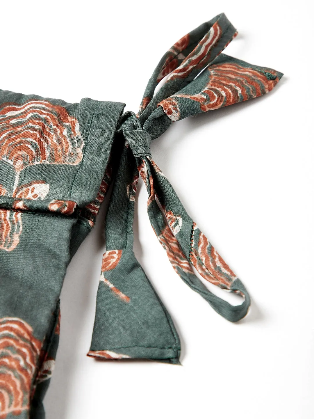Sage Green Boota Print Skirt