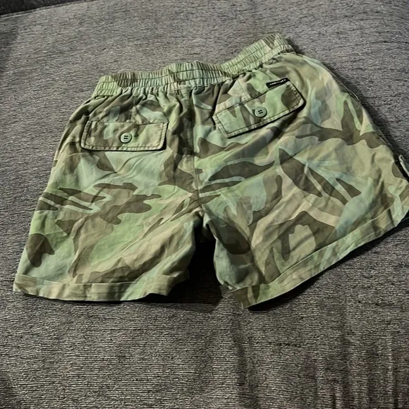 SANCTUARY Trail Blazer Printed Shorts Med Green