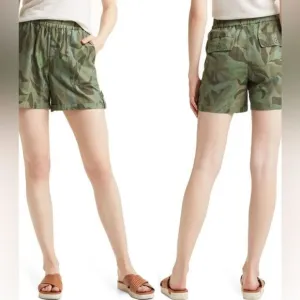 Sanctuary Trailblazer Women’s Palm Camo Cargo Pull On Cotton Shorts Size 29