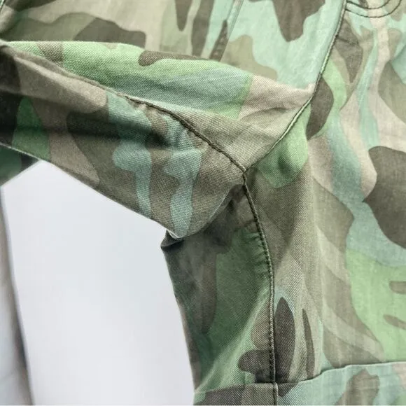 Sanctuary Trailblazer Women’s Palm Camo Cargo Pull On Cotton Shorts Size 29