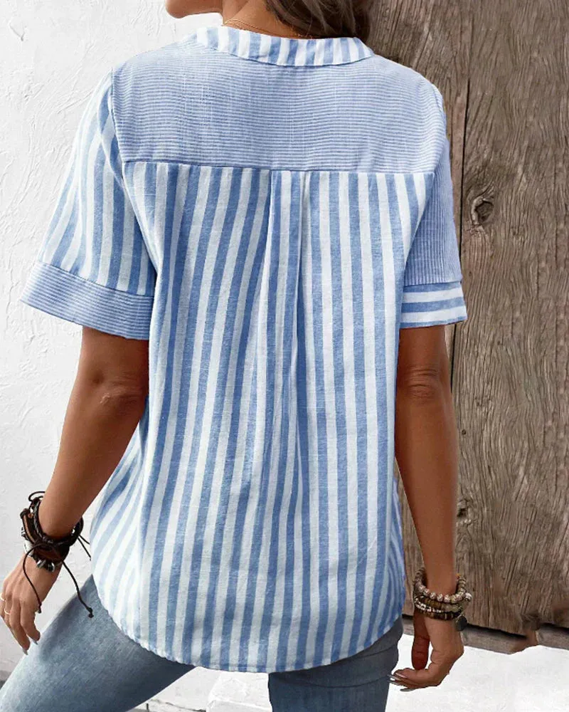 Sara - Classic Striped Top