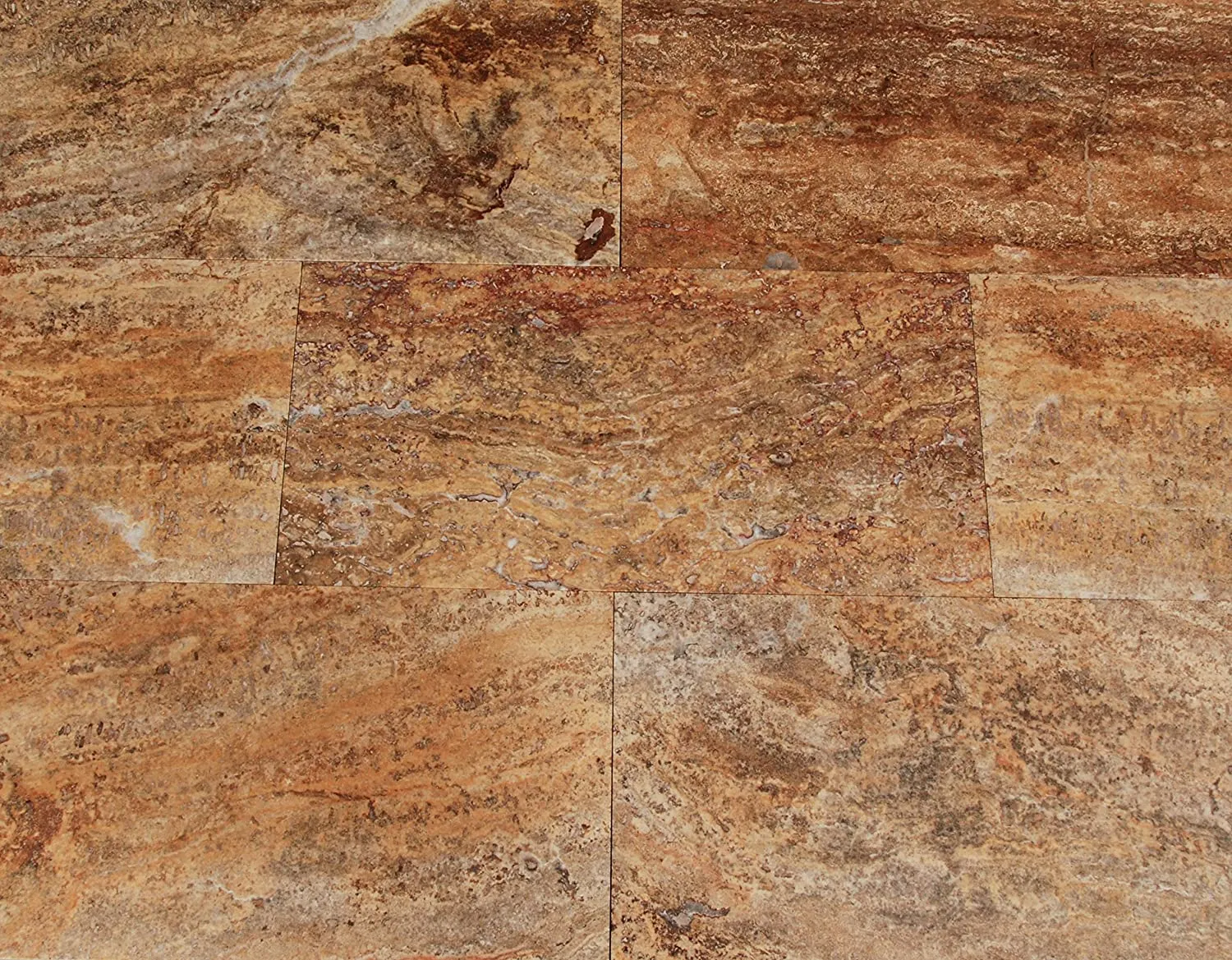 Scabos Travertine Vein Cut 12X24 Filled and Polished Tiles - Premium Quality (SAMPLE)
