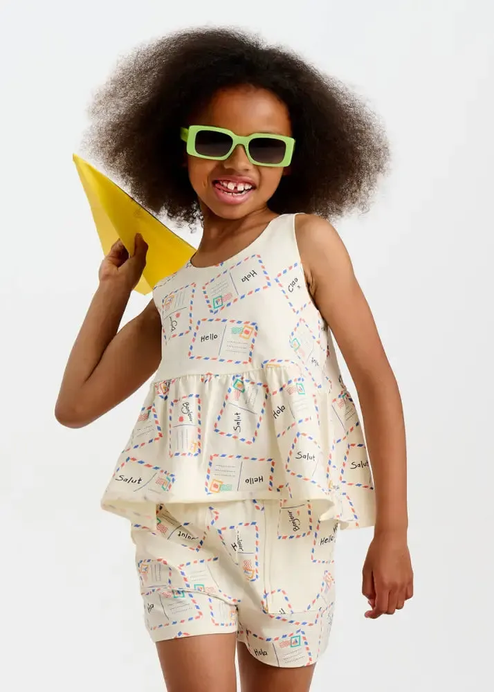 Scoops & Sailor Set - Postcard Baby & Kids Frill Swing Top& Short Set