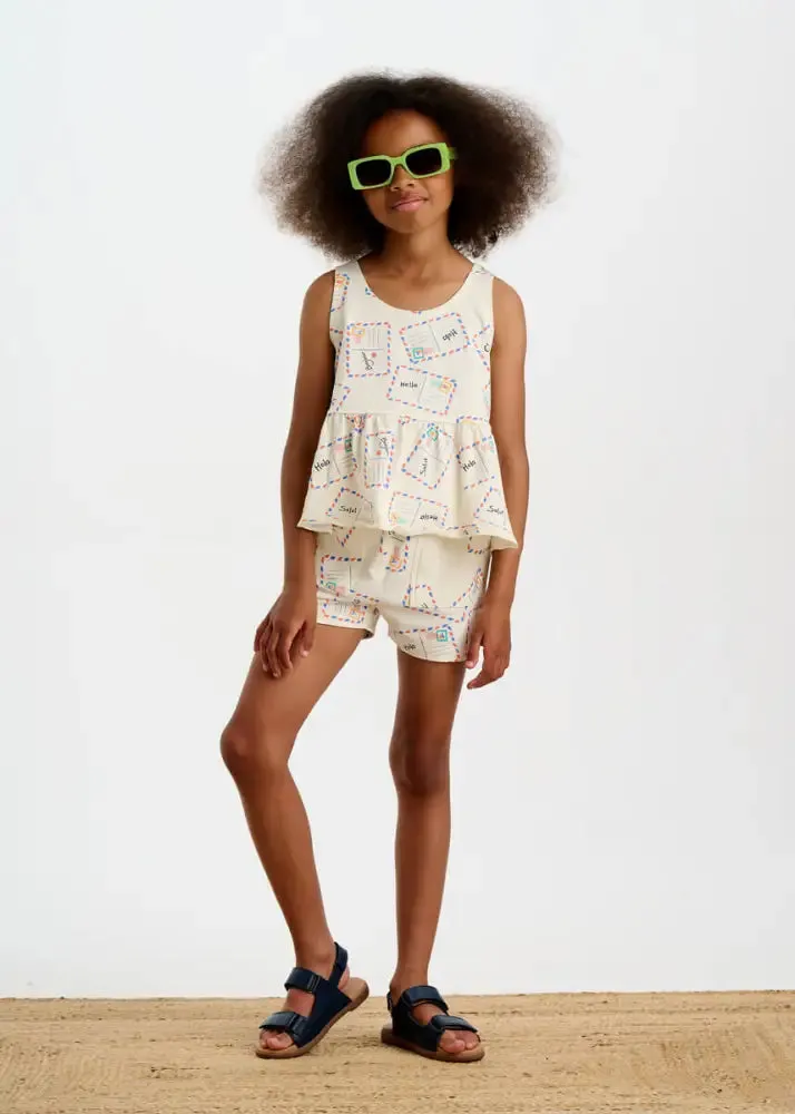 Scoops & Sailor Set - Postcard Baby & Kids Frill Swing Top& Short Set