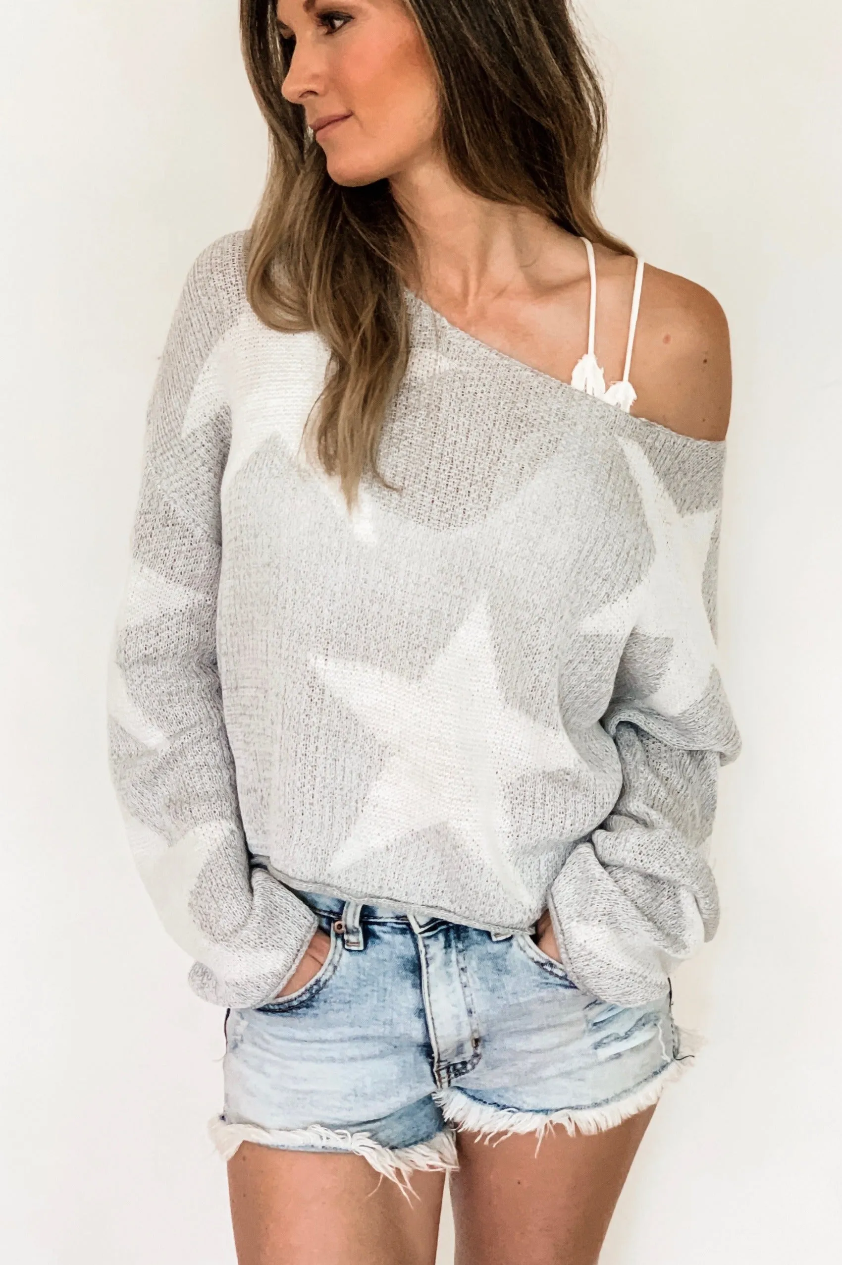 Seeing Stars Cropped Sweater - FINAL SALE