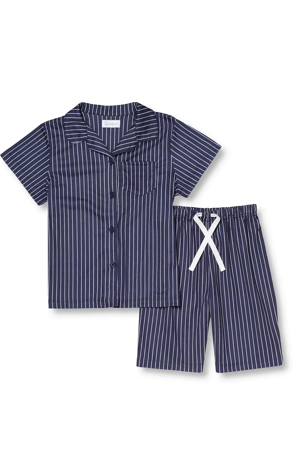 Short Sleeve Button-Front & Shorts Unisex Kids Pajamas