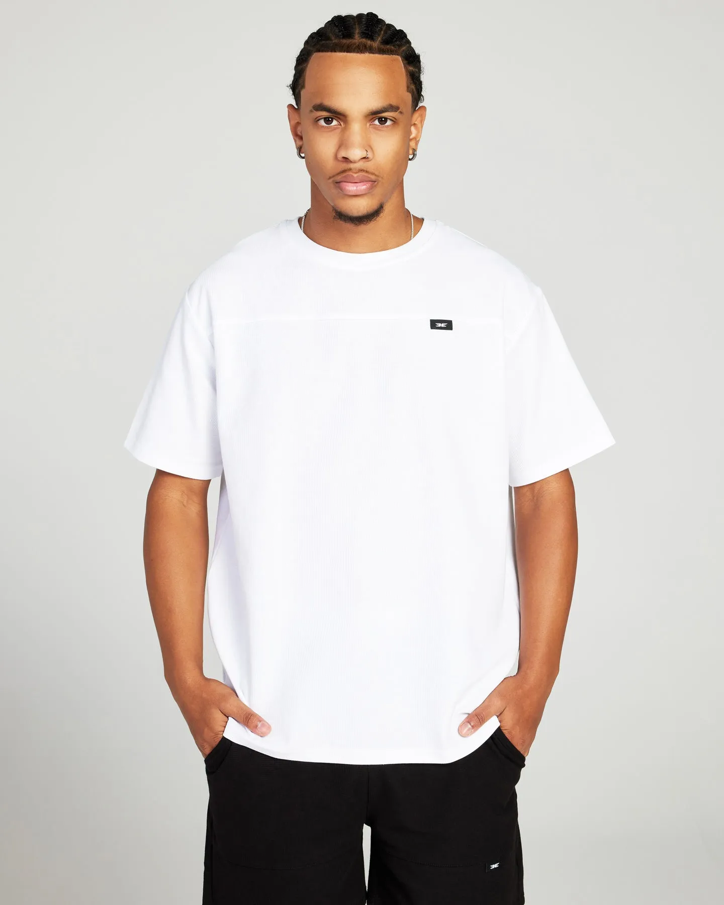 Signal Waffle Tee - White