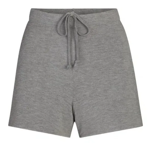 SKIMS Knit Pajama Shorts Heather Gray Size Small