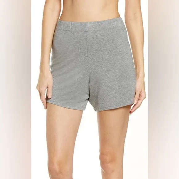 SKIMS Knit Pajama Shorts Heather Gray Size Small
