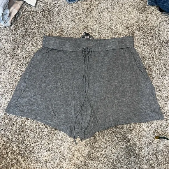 SKIMS Knit Pajama Shorts Heather Gray Size Small