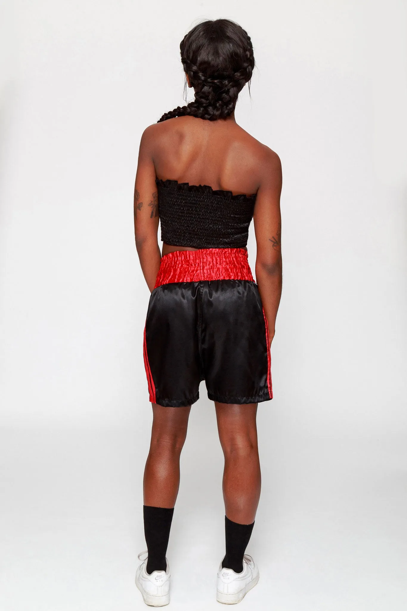 Slay & Pray Satin Boxing Shorts